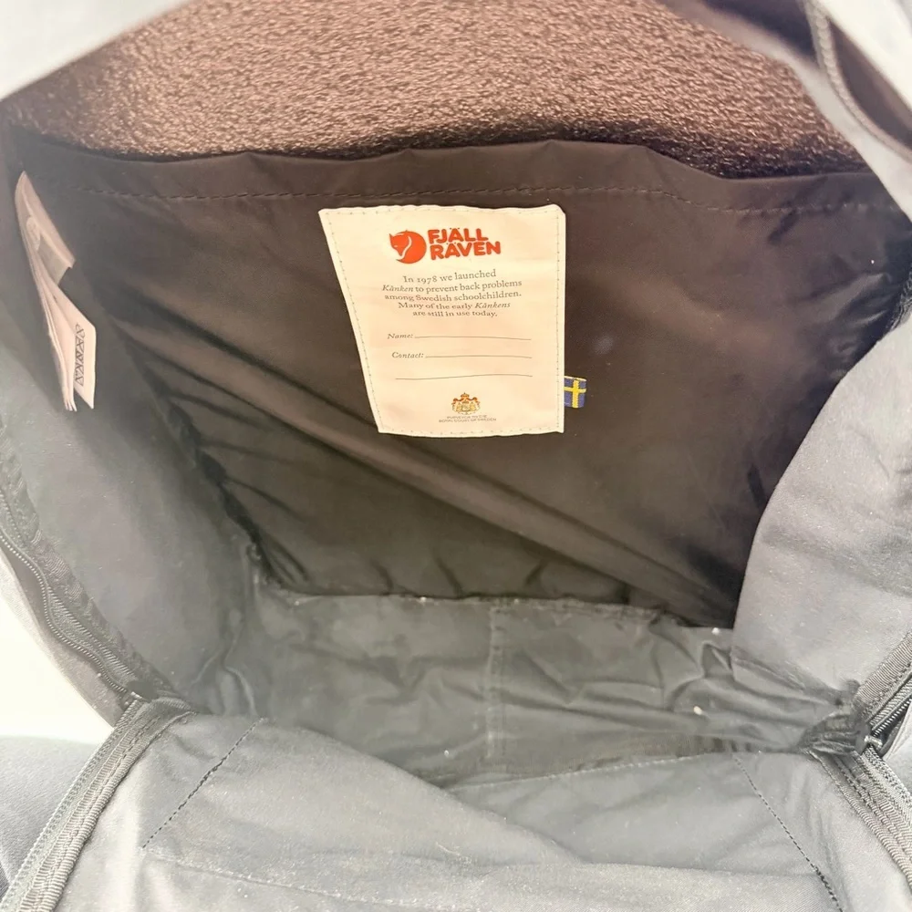 Fjällräven Kånken Water Resistant Backpack Black FLAWS